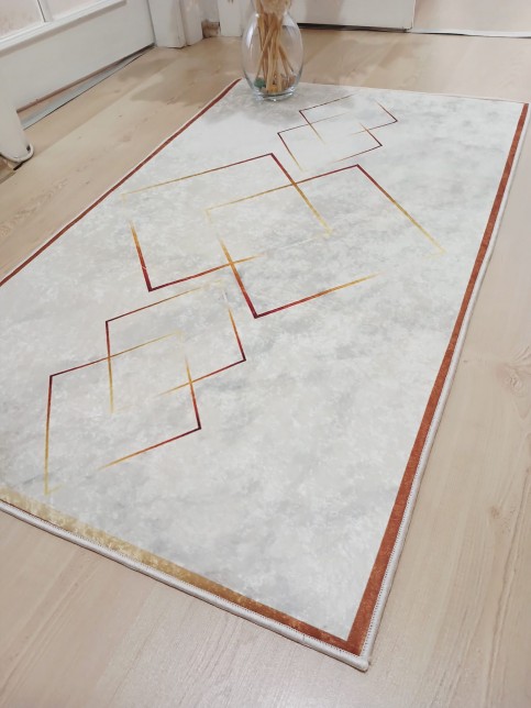 Deluxe Platin 70x120cm Kaymaz Taban Banyo Halısı