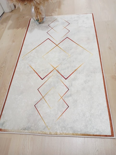 Deluxe Platin 70x120cm Kaymaz Taban Banyo Halısı