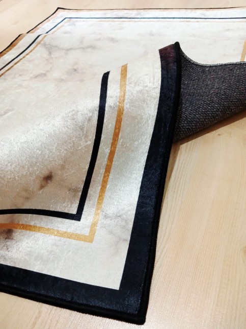 Mermer, 70x120cm Kaymaz Taban Yıkanabilir Banyo Paspası