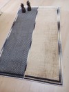 Paye (Gold-Lacivert) - Bambu, Pamuk Dokuma Taban (70x120 cm) Banyo Halısı