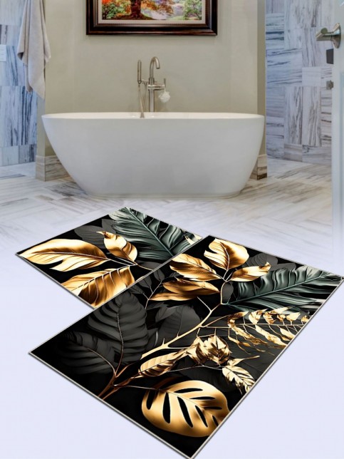 Gold Leaf - Kaymaz Taban Banyo Halısı
