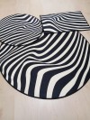 Zebra, Kaymaz Taban 3'lü Banyo Halısı Set, Banyo Paspas Takımı (100X100-60X60-40X60CM)
