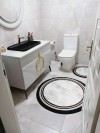Lovely - Krem Kaymaz Taban Yuvarlak Banyo Halısı (100X100-60X60-40X60 CM 3'LÜ SET)