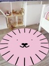 Kedi Figür - Makinede Yıkanabilir, İnce, Kaymaz Tabanlı, Çocuk Odası Halısı