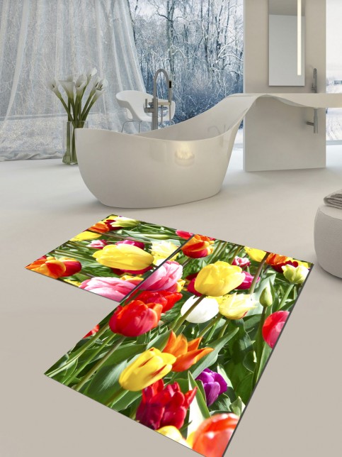Laleler, Kaymaz Taban Banyo Halısı