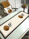 Pretoria, Pamuklu Kumaş, Balkon, Bahçe, Mutfak Runner Ve 2'li Kırlent Kılıf Set