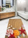 Sea Stars 70x120cm Kaymaz Dökülmez, Yıkanabilir Taban Banyo Paspası