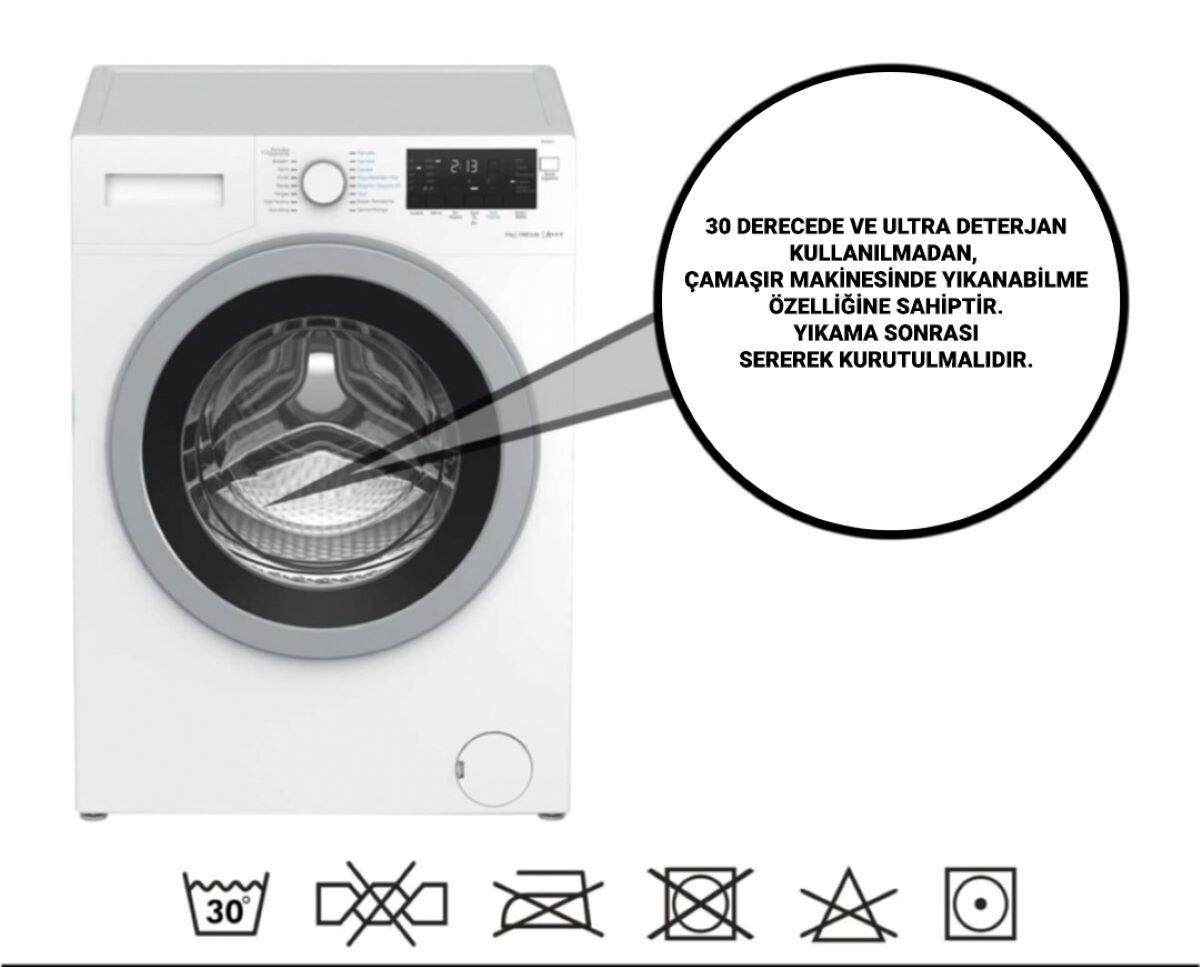 Sek - Sek, Makinede Yıkanabilir, Pamuk Dokuma Tabanlı, Oyun Halısı, Kız Çocuk Odası Halısı ARCH199